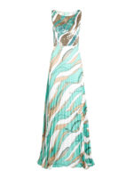 Abito lungo con top in paillettes