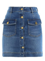 Minigonna in denim di cotone