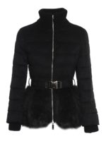 Piumino con fondo in finta pelliccia