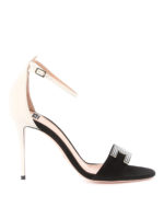 Sandali in camoscio e pelle