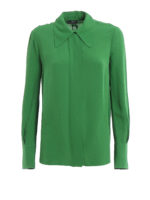Camicia in georgette verde