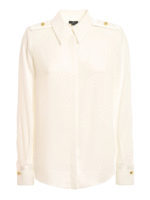 Camicia con bottoni logati sulle spalle