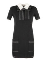 Abito tricot con fiocco