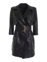 Abito in pelle sintetica nero