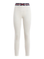 Jeans skinny con ricamo in vita