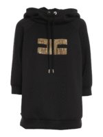 Felpa in scuba con logo ricamato