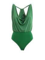 Body color menta con scollo allamericana