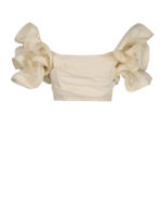 Crop top con maxi maniche