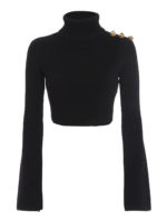 Maglia cropped con bottoni