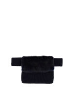 Marsupio con patta in pelliccia