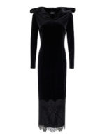 Abito in velluto con cappuccio