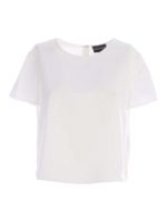 Blusa maniche corte crop bianca