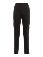 Pantaloni neri in gabardine stretch