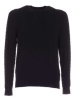 Pullover blu con motivo geometrica