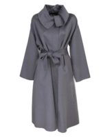 Cappotto misto lana e cashmere grigio
