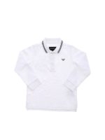 Polo bianca con stampa logo