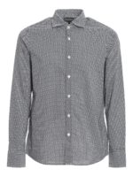 Camicia in cotone stretch fantasia