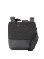 Borsello in tessuto con motivo logo