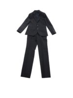 Completo in lana vergine blu