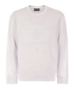 Felpa in cotone con logo aquila