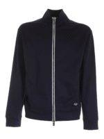 Felpa blu con dettaglio logo in metallo