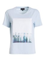 T-shirt con stampa bottiglie