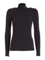 Maglia dolcevita a scacchi