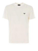 T-shirt in cotone con stampa logo sul petto