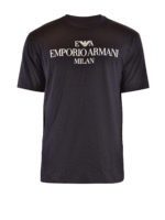 T-shirt con logo a contrasto