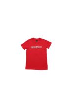 T-shirt rossa stampa Emporio Armani