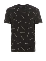 T-shirt con stampa loghi