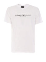 T-shirt in cotone con stampa del logo