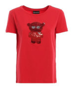 T-shirt Manga Bear rossa