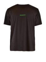 T-shirt con logo tinta fluo