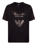 T-shirt con logo tono su tono