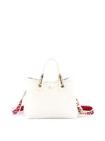 Piccola shopper in similpelle a grana