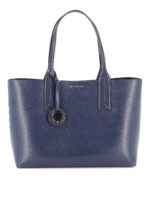 Shopper con maxi charm logo