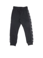 Pantalone nero con logo