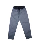 Pantaloni logo e coulisse blu