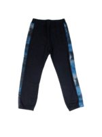 Pantalone blu con bande laterali