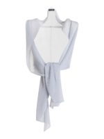 Gilet plissettato semi trasparente