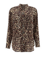 Camicia in seta con stampa animalier