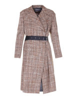 Cappotto al ginocchio in tweed