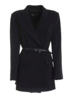 Giacca doppiopetto con cintura nera