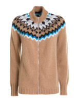 Cardigan in misto lana con zip