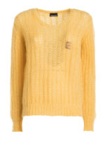 Pullover in lana misto alpaca forata