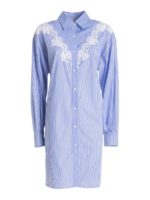 Chemisier in cotone con pizzo