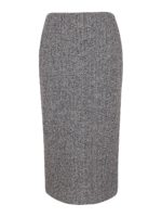 Gonna a matita in grisaglia