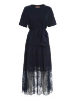 Abito T-shirt con pizzo