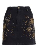 Gonna ricamata in cotone